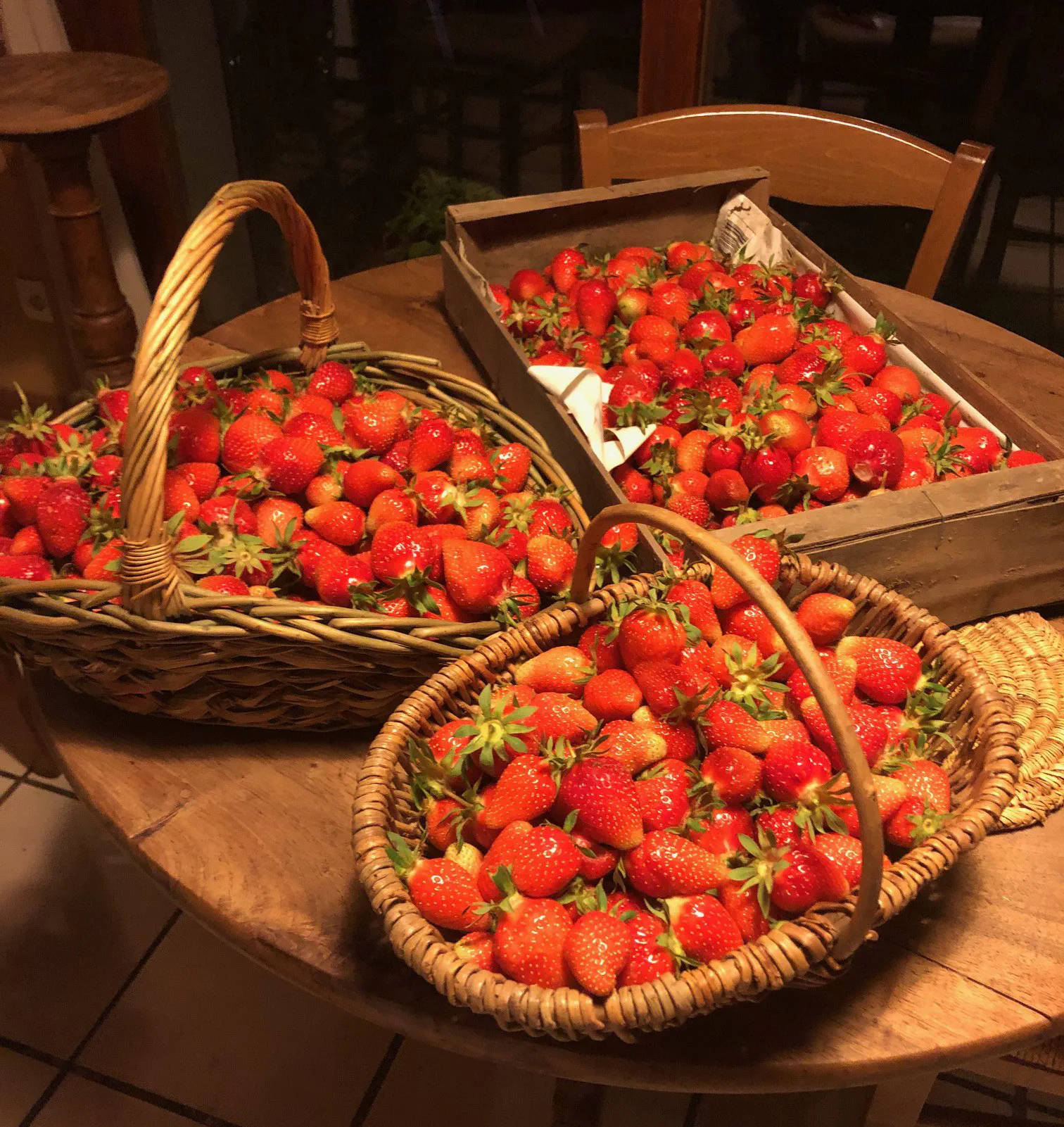 Paniers de fraises